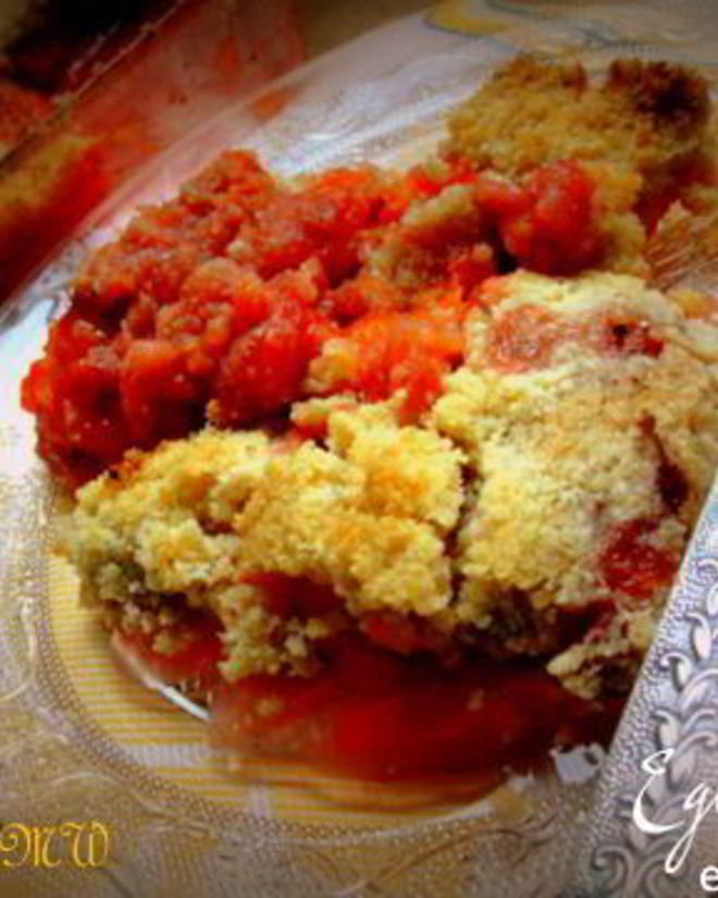 Рецепт абрикосового крамбла с корицей