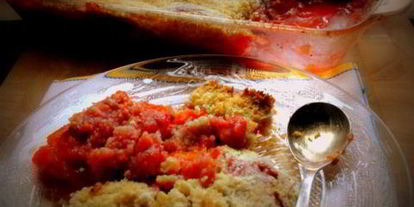 Шаг 4: абрикосового крамбла с корицей