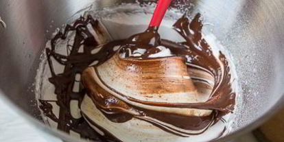 Шаг 6: безе с шоколадом