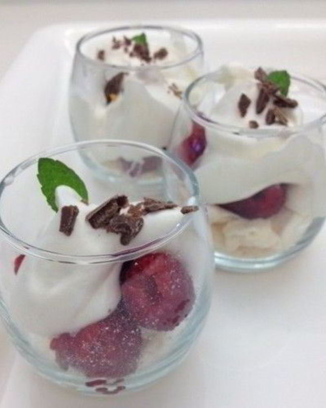 Рецепт безе со сливками