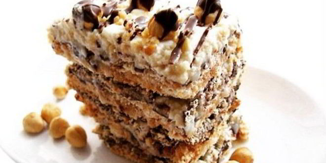 Рецепт торта-безе с карамелью