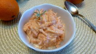 Рецепт Десерта из моркови со сметаной