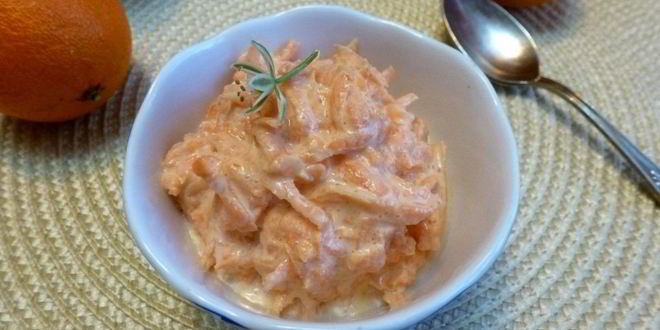 Рецепт десерта из моркови со сметаной