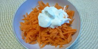 Шаг 1: десерта из моркови со сметаной