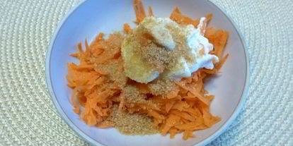 Шаг 2: десерта из моркови со сметаной