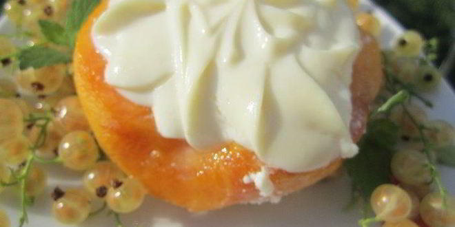 Рецепт десерта творожного персик