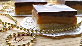 Рецепт Домашнего шоколадна-карамельного печенье Твикс