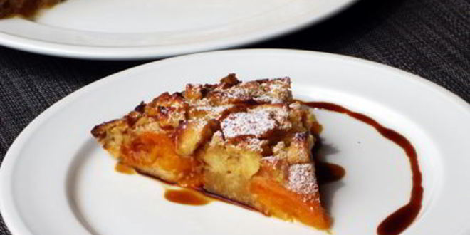 Рецепт клафути с абрикосами и яблоками