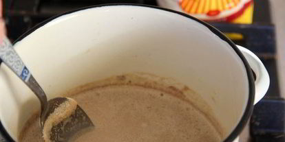 Шаг 2: кофейно-шоколадного десерт на манке