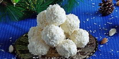 Шаг 14: кокосовых конфет снежки