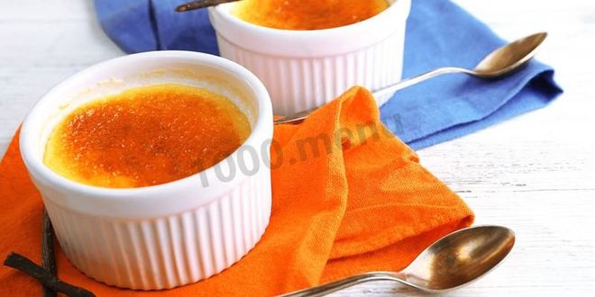 Рецепт каталонского классического крема с карамелизированной корочкой