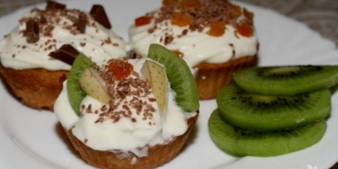 Рецепт корзиночек с кремом