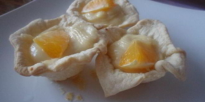 Рецепт Корзиночек слоеных с творожным кремом