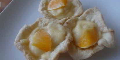 Шаг 5: корзиночек слоеных с творожным кремом