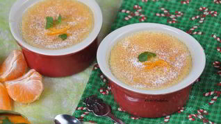 Рецепт Крема-пудинга с мандаринами