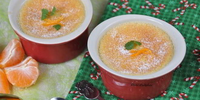 Рецепт крема-пудинга с мандаринами