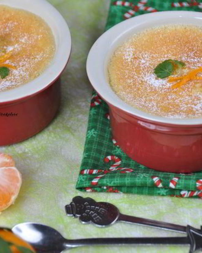 Рецепт крема-пудинга с мандаринами