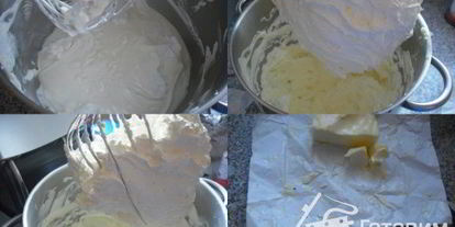 Шаг 5: маслянного крема с белками