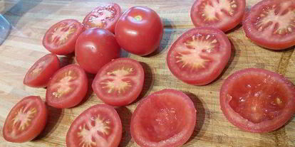 Шаг 4: помидоров, фаршированных картофельно-тунцовым кремом