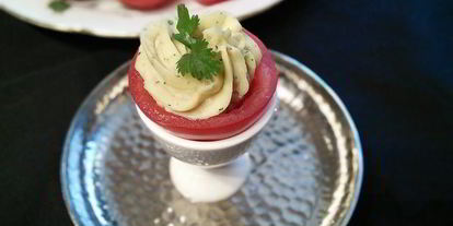 Шаг 7: помидоров, фаршированных картофельно-тунцовым кремом