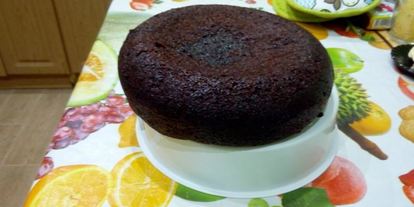 Шаг 4: шоколадного бисквита в мультиварке со сметанным кремом