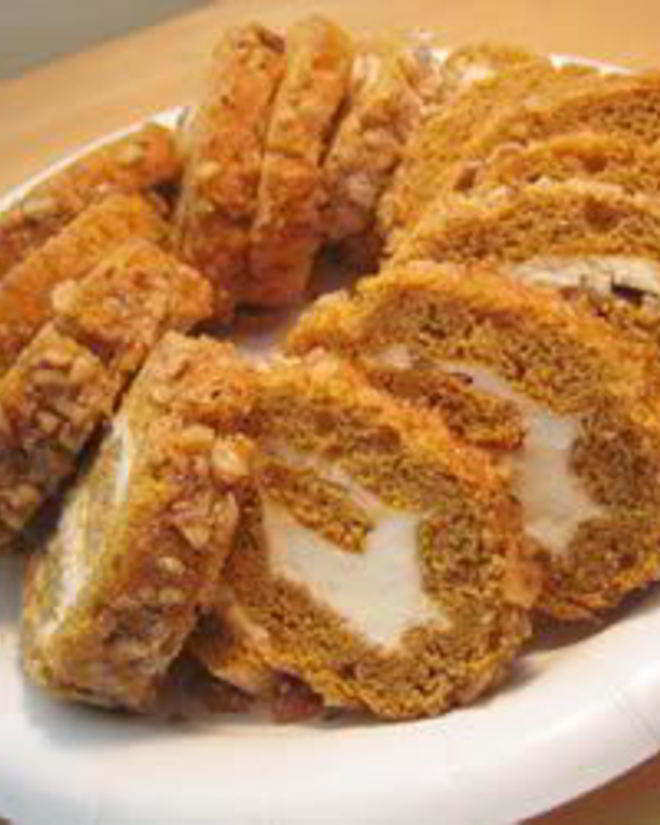 Рецепт тыквенного рулета со сливочным кремом