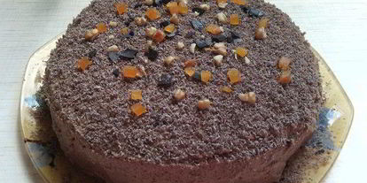 Шаг 10: воздушного тыквенно-ореховый бисквит с тыквенно-шоколадным кремом