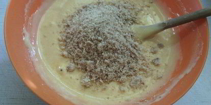 Шаг 3: воздушного тыквенно-ореховый бисквит с тыквенно-шоколадным кремом