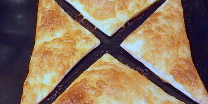 Шаг 2: яблок на слоеном тесте со сметанным кремом