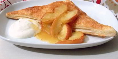 Шаг 8: яблок на слоеном тесте со сметанным кремом