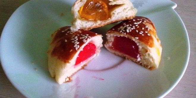 Рецепт булочек с мармеладом