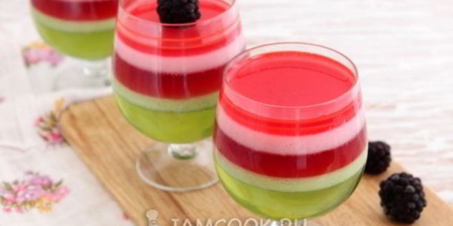 Рецепт многослойного желе