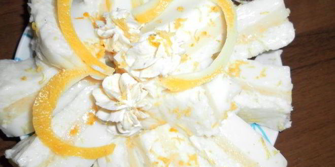 Рецепт молочно-лимонного желе