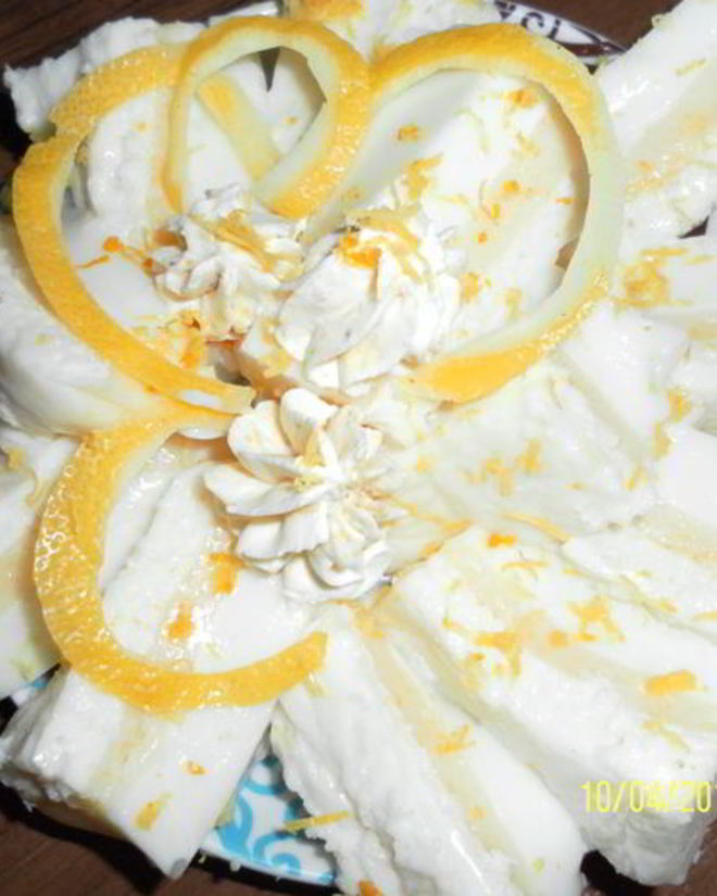 Рецепт молочно-лимонного желе