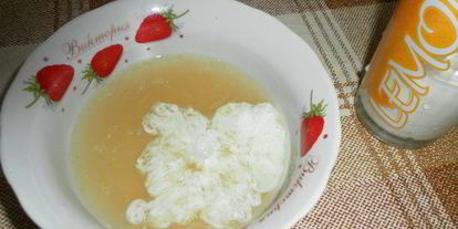 Шаг 2: молочно-лимонного желе