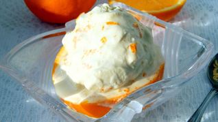 Рецепт Апельсинового мороженого с апельсинами