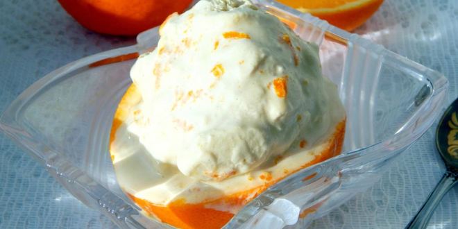 Рецепт апельсинового мороженого с апельсинами