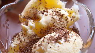 Рецепт Апельсинового мороженого с апельсиновым соусом