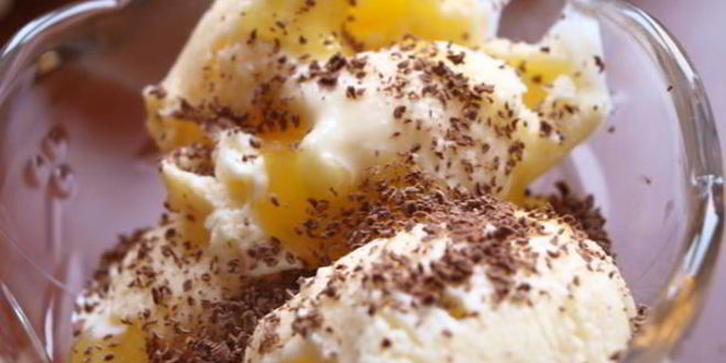 Рецепт Апельсинового мороженого с апельсиновым соусом