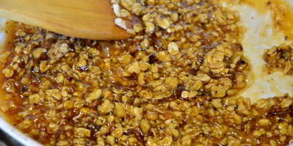 Шаг 6: бананового мороженого с овсяным грильяжем