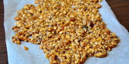 Шаг 7: бананового мороженого с овсяным грильяжем