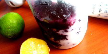 Шаг 2: черничного мороженого