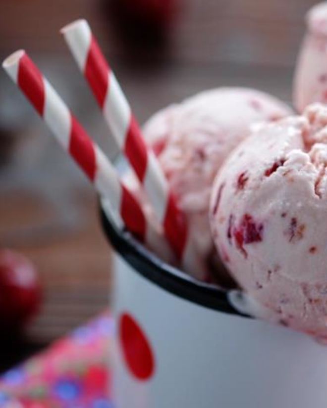 Рецепт домашнего мороженого вишня в йогурте