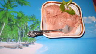 Рецепт Карамельно-вишневого мороженое с корицей