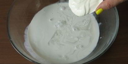 Шаг 4: кокосового мороженого с ежевикой