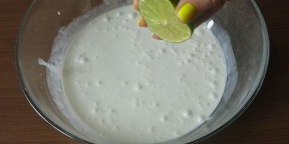 Шаг 6: кокосового мороженого с ежевикой