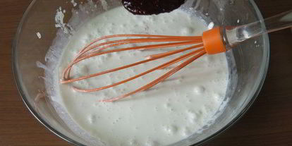 Шаг 7: кокосового мороженого с ежевикой