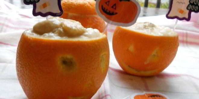 Рецепт Мангова-апельсинового мороженого на Halloween