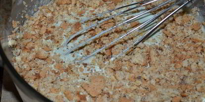 Шаг 1: миндального хрустящего торта-мороженого