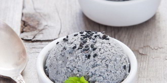 Рецепт мороженого из черного кунжута